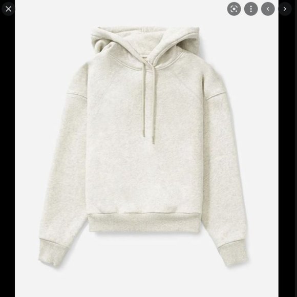Everlane - TheRenew Cropped Hoodie - Light Grey - Picture 1 of 3